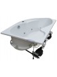 Whirlpool massage tub asymmetric ExclusiveLine ORUNA 150x100 cm - 14