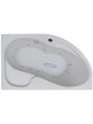 Whirlpool massage tub asymmetric ExclusiveLine ORUNA 150x100 cm - 17